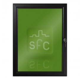 500mm x 700mm Black Lockable Poster Frame