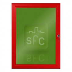 A2 Red Lockable Poster Frame