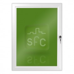 A1 White Lockable Poster Frame