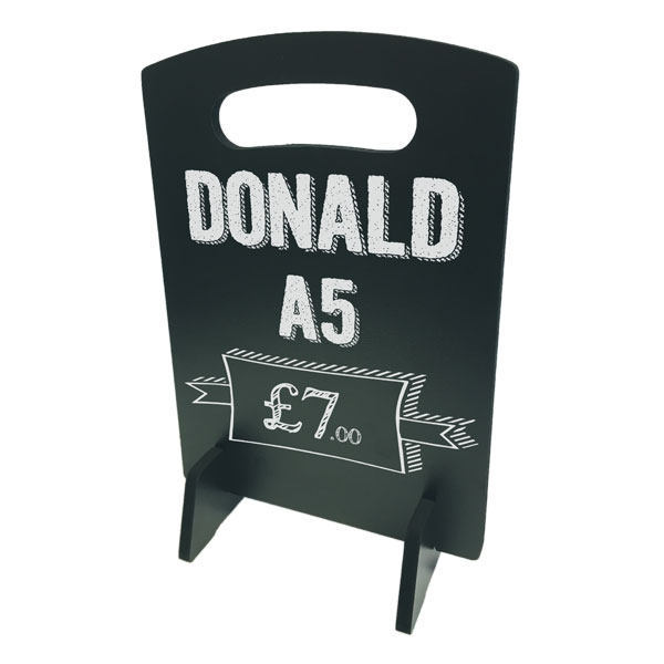 Donald A5 Table Top Chalkboard SnapFrameCity